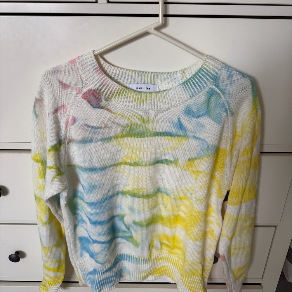 John + Jenn Multicolor Tie-Dye Sweater